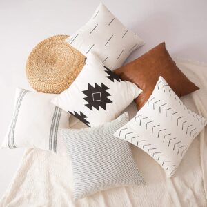 Woven Nook Decorative Throw Pillow Covers 18'' x 18''