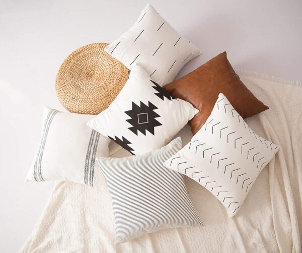 Woven Nook Decorative Throw Pillow Covers 18'' x 18''