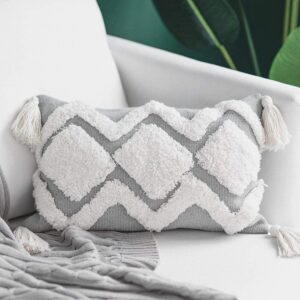 Lumbar Small Decorative Throw Pillow Covers 12X20