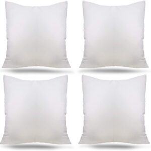 Ogrmar 4 Packs 18"x18" Premium White Throw Pillow Insert