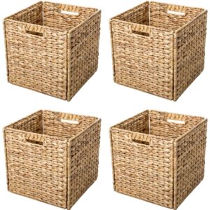Trademark Innovations Foldable Hyacinth Storage Baskets