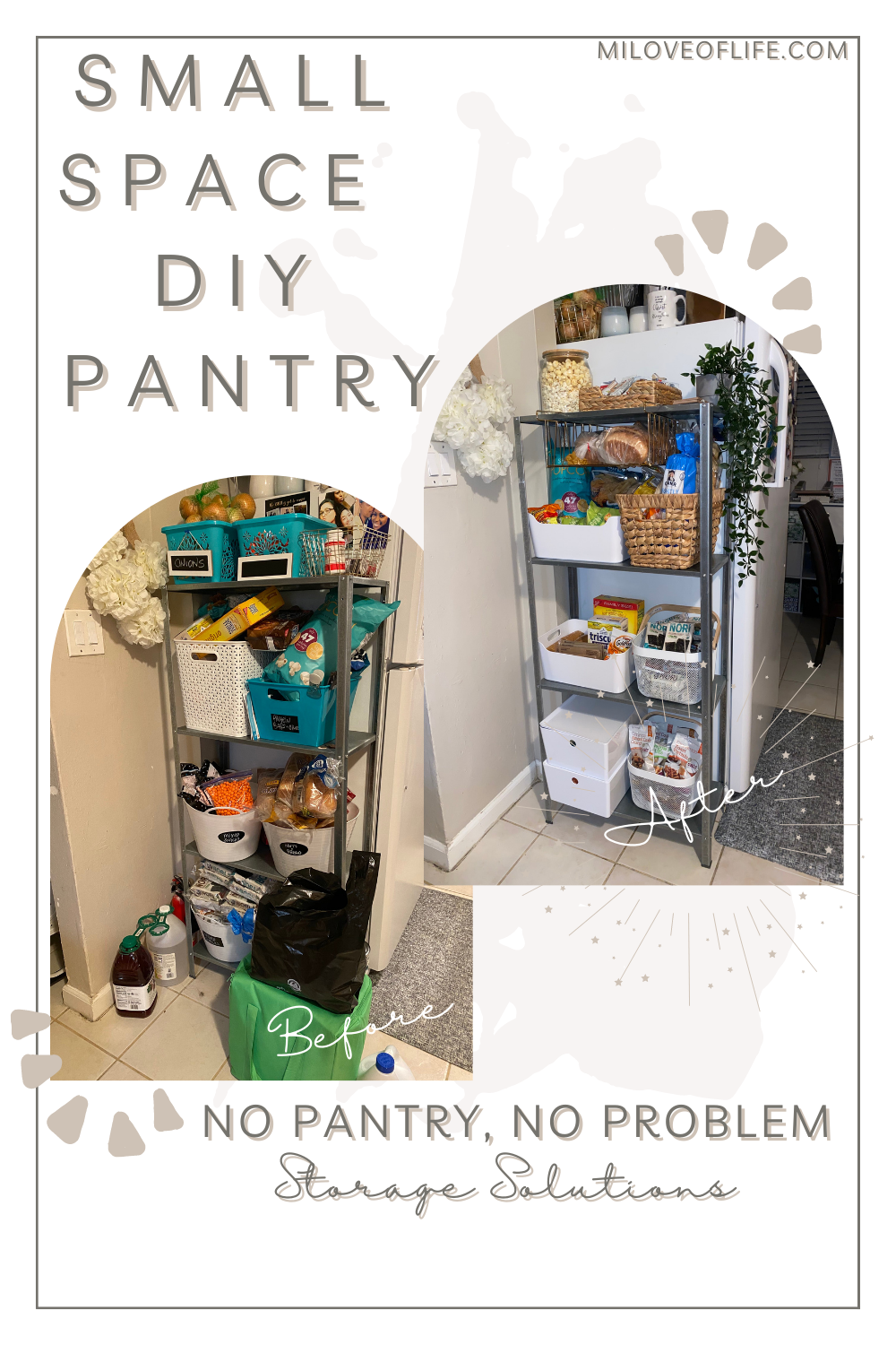Our Small Space Pantry Organization Tips - Their Wild Life ©