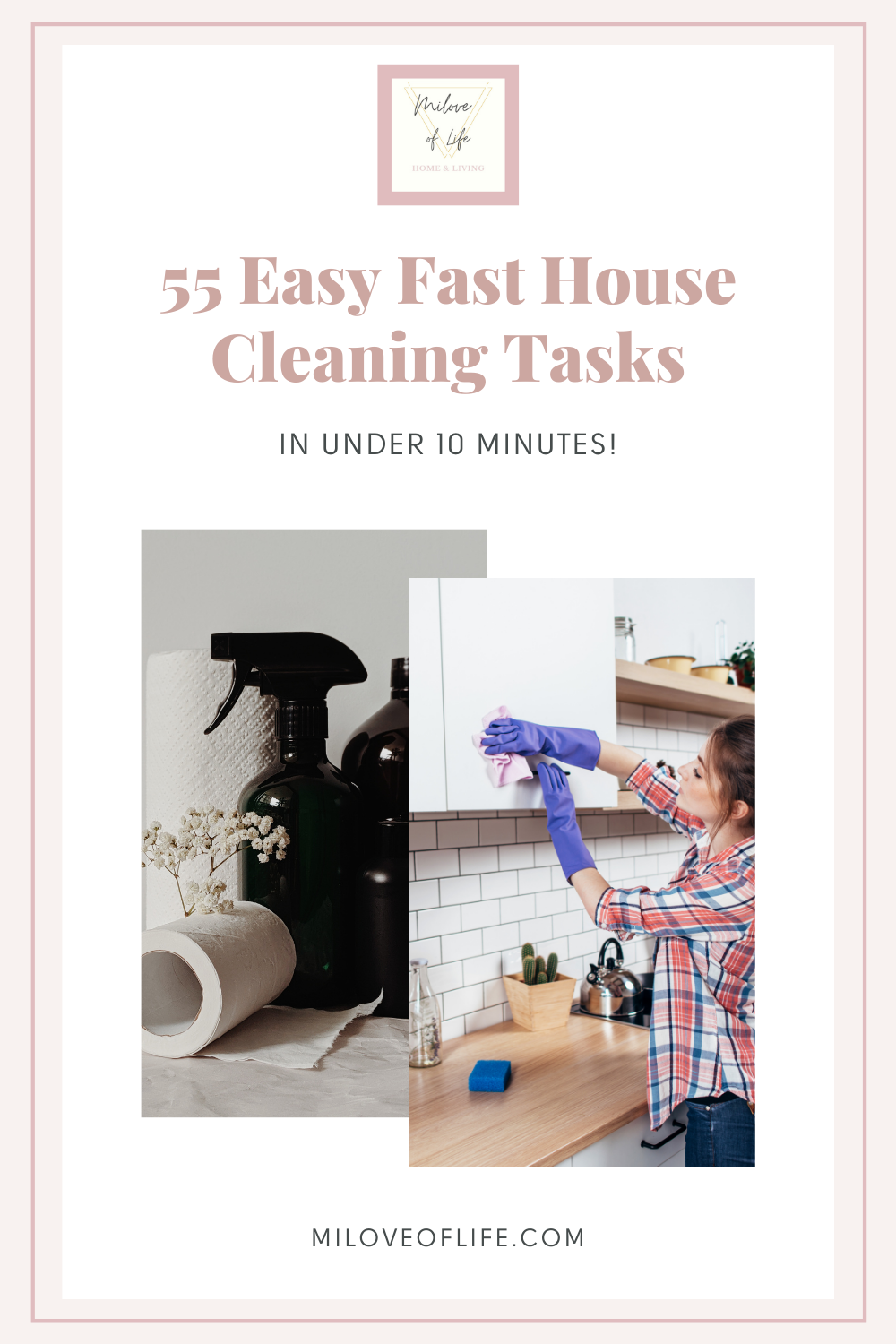 55 Easy Fast House Cleaning Tasks| 10 Minute Chores
