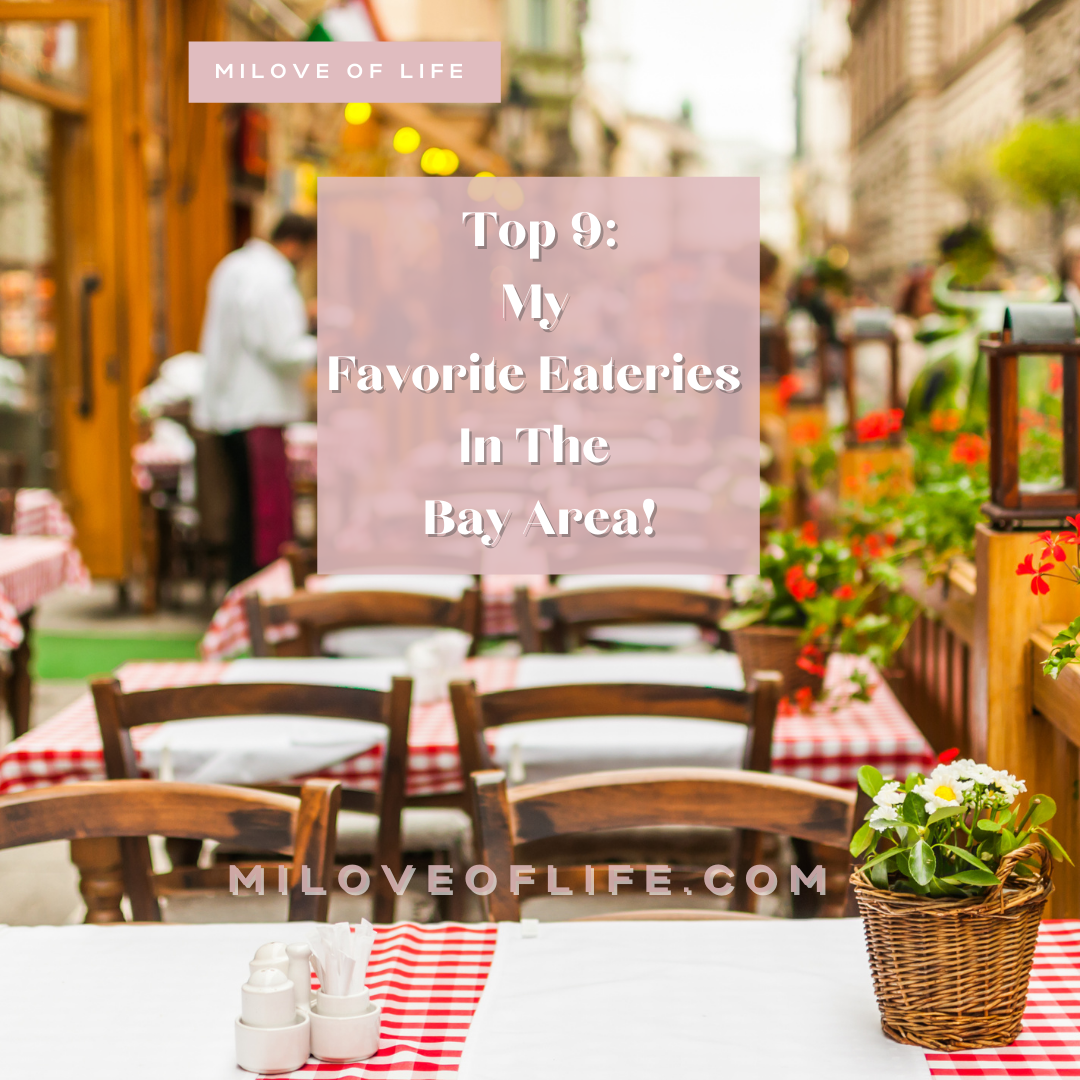 Top 9: My Favorite Restaurants In The Bay Area!