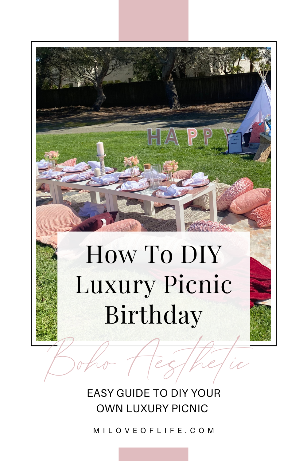 How To DIY Luxury Picnic Birthday| Boho Aesthetic